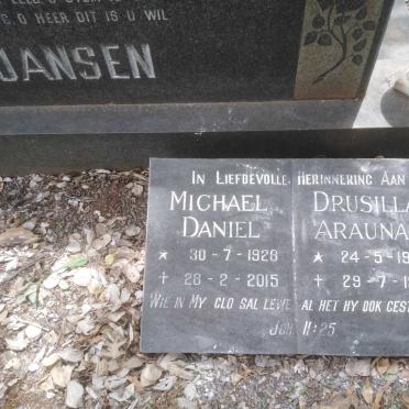 JANSEN Michael Daniel 1928-2015 &amp; Drusilla Araunah 1930-1996