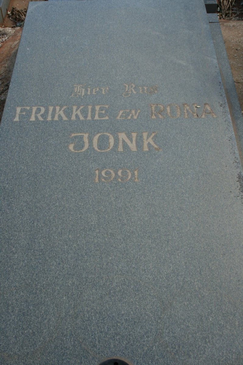 JONK Frikkie -1991 &amp; Rona -1991