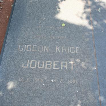 JOUBERT Gideon Krige 1903-1980