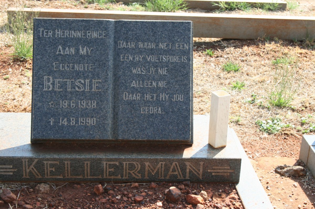KELLERMAN Betsie 1938-1990