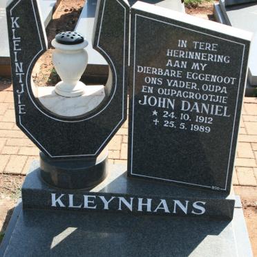 KLEYNHANS John Daniel 1912-1989