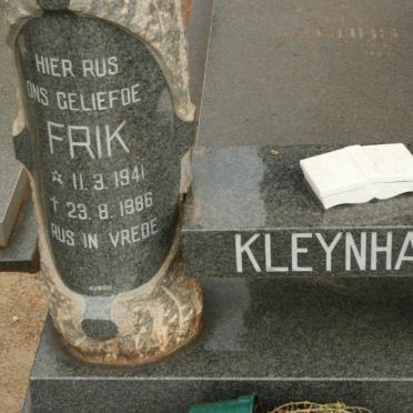 KLEYNHANS Frik 1941-1986