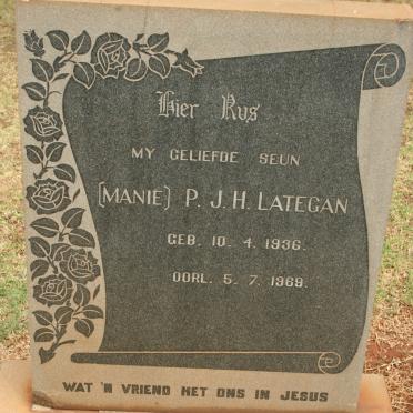 LATEGAN P.J.H. 1936-1969