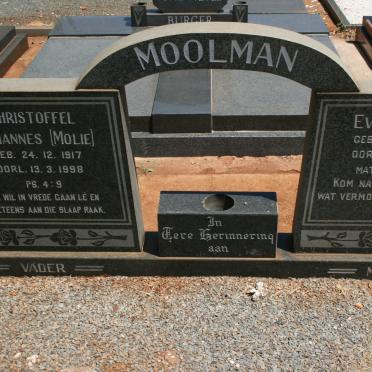 MOOLMAN Christoffel Johannes 1917-1998 &amp; Everdina 1914-1979