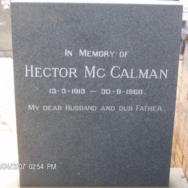 Mc CALMAN Hector 1913-1968
