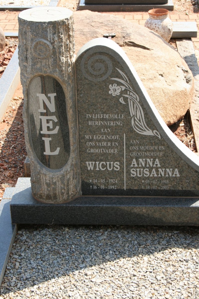 NEL Wicus 1924-1992 &amp; Anna Susanna 1918-2003