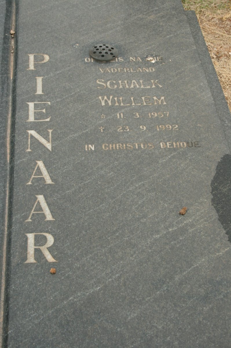 PIENAAR Schalk Willem 1957-1992