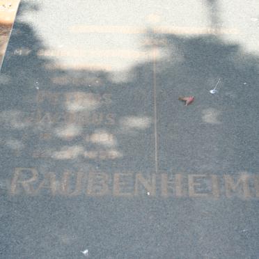 RAUBENHEIMER Petrus Jacobus 1891-1930