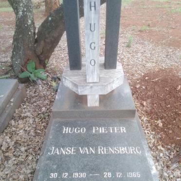 RENSBURG Hugo Pieter, Janse van 1930-1965