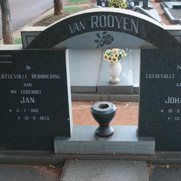 ROOYEN Jan, van 1901-1973 &amp; Johanna 1902-1984