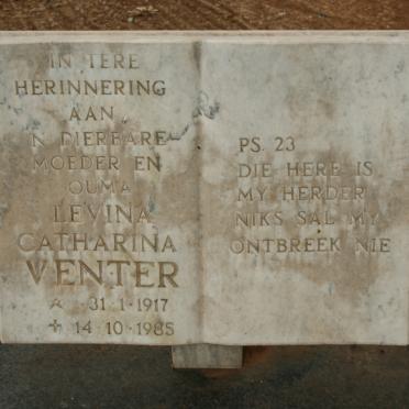 VENTER Levina Catharina 1917-1985