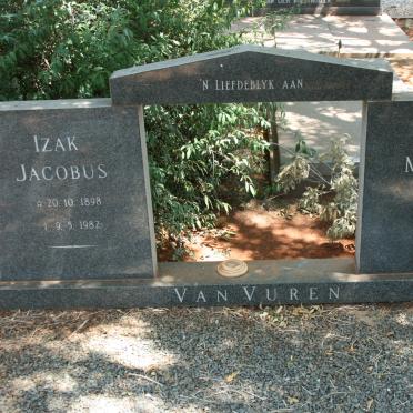 VUUREN Izak Jacobus, van 1898-1982 &amp; Maria Martha 1899-1992