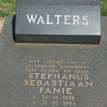 WALTERS Stephanus Sebastiaan Fanie 1928-1994