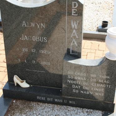 WAAL Alwyn Jacobus, de 1925-1991