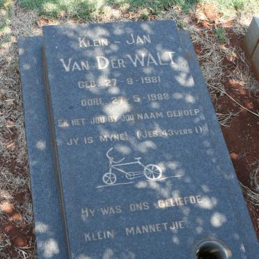 WALT Klein-Jan, van der 1981-1988