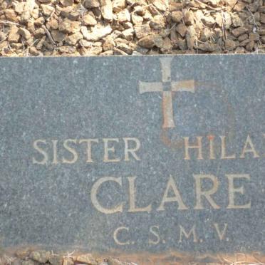 CLARE Hilary :: Sister Rosemary -1966