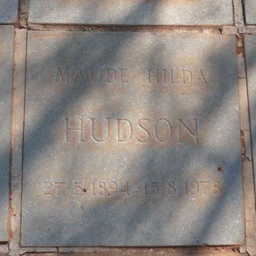 HUDSON Maude Hilda 1894-1978