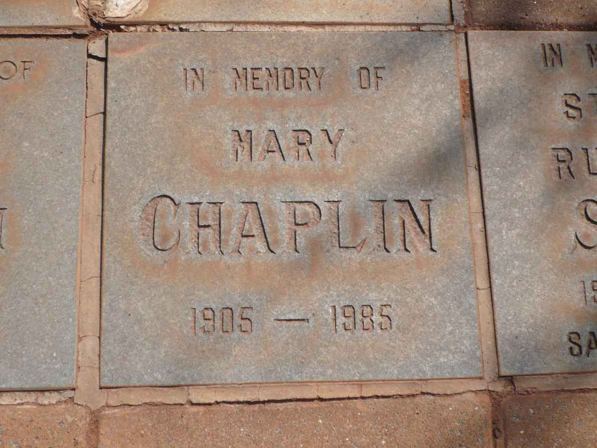 CHAPLIN Mary 1905-1985