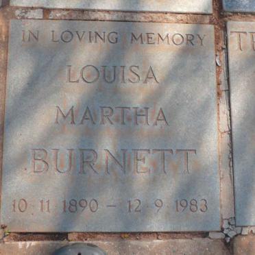 BURNETT Louisa Martha 1890-1983