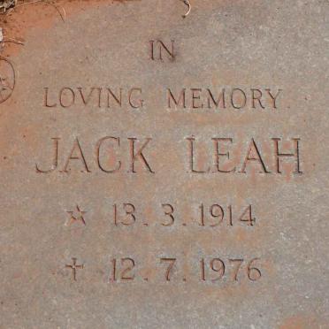 LEAH Jack 1914-1976