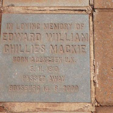 MACKIE Edward William Chillies 1910-2000