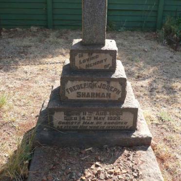 SHARMAN Frederick Joseph 18?0-1924
