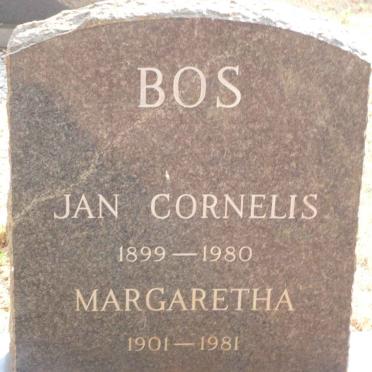 BOS Jan Cornelis 1899-1980 &amp; Margaretha 1901-1981