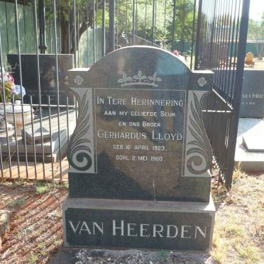 HEERDEN Gerhardus Lloyd, van 1923-1960