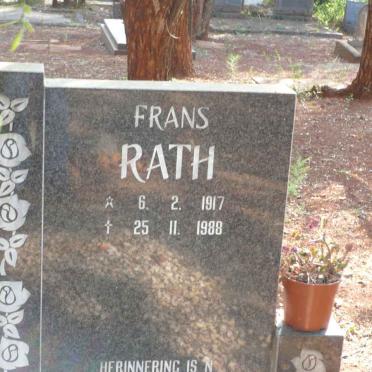 RATH Frans 1917-1988