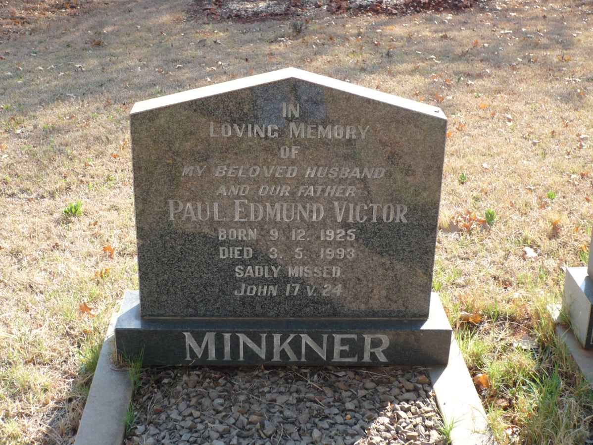 MINKNER Paul Edmund Victor 1925-1993