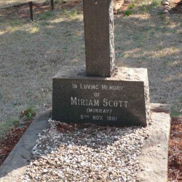 SCOTT Miriam nee MURRAY -1961
