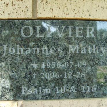 OLIVIER Johannes Mathys 1956-2006