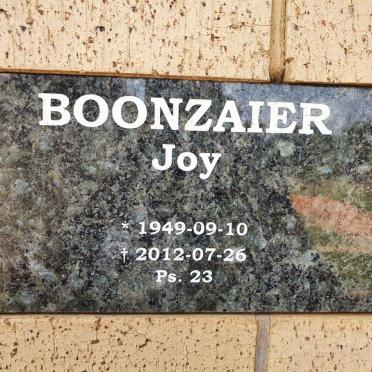 BOONZAIER Joy 1949-2012