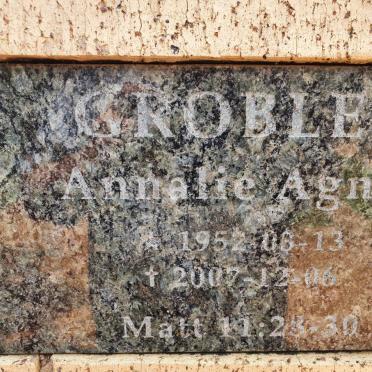 GROBLER Annalie Agnes 1952-2007
