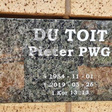 TOIT Pieter P.W.G., du 1954-2019
