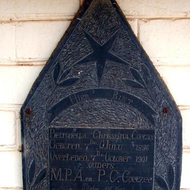 COETZEE Pietronella Chrisstina 1896-1901
