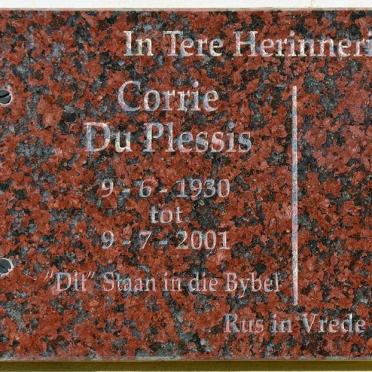 PLESSIS Corrie, du 1930-2001