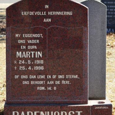 BADENHORST Martin 1918-1996