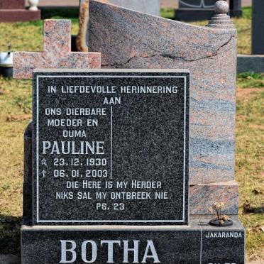 BOTHA Pauline 1930-2003