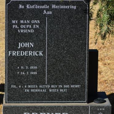 DREYER John Frederick 1938-1998