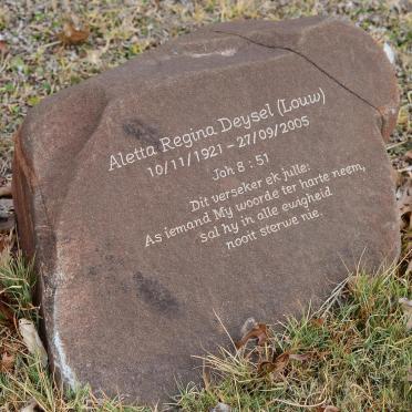 DEYSEL Aletta Regina nee LOUW 1921-2005