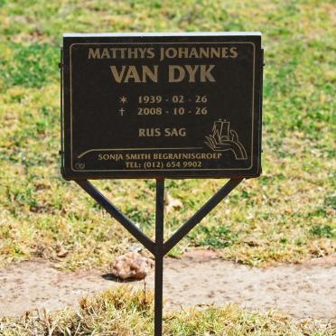 DYK Matthys Johannes, van 1939-2008