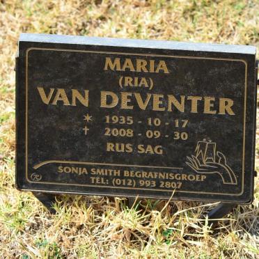DEVENTER Maria, van 1935-2008