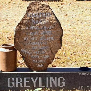 GREYLING Ignatius 1956-1996