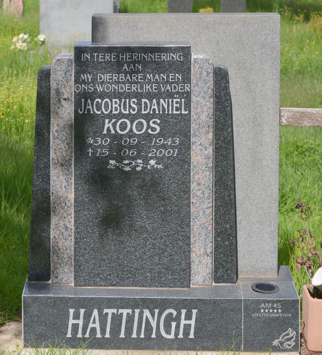 HATTINGH Jacobus Daniël 1943-2001