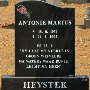 HEYSTEK Antonie Marius 1951-1997