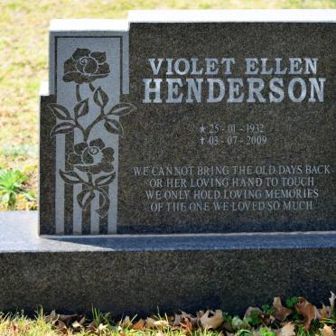 HENDERSON Violet Ellen 1932-2009