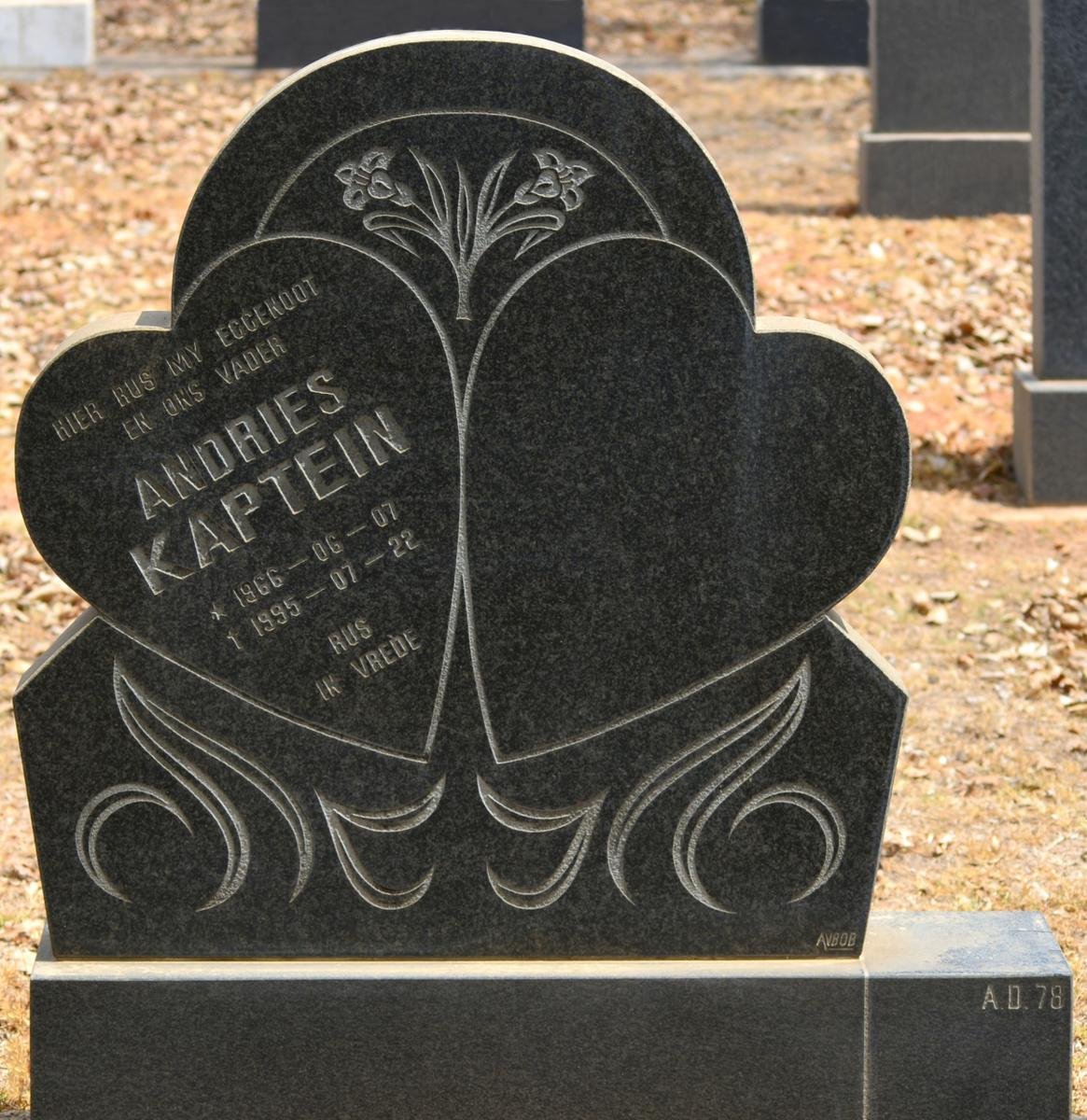 KAPTEIN Andries 1966-1995