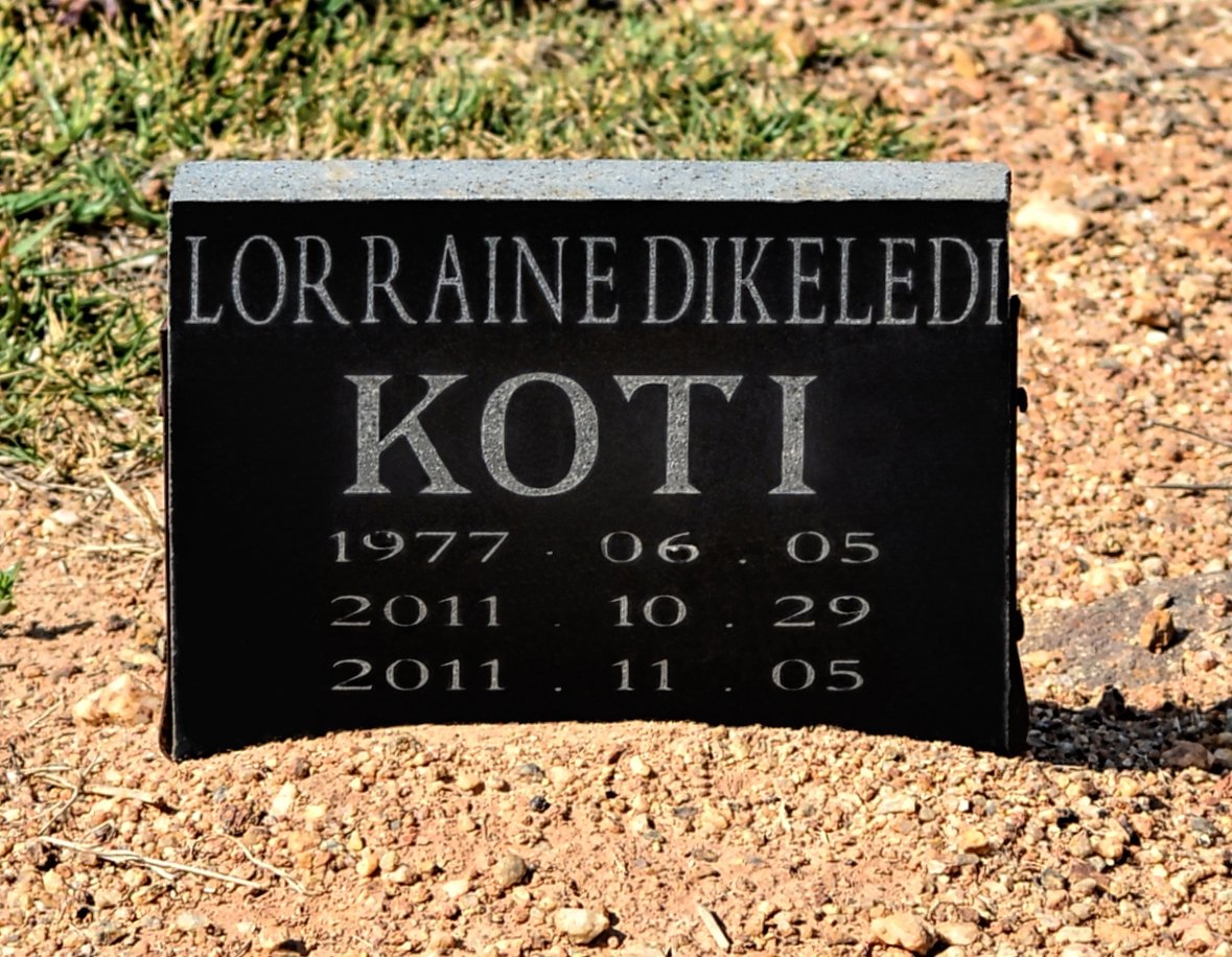 KOTI Lorraine Dikeledi 1977-2011