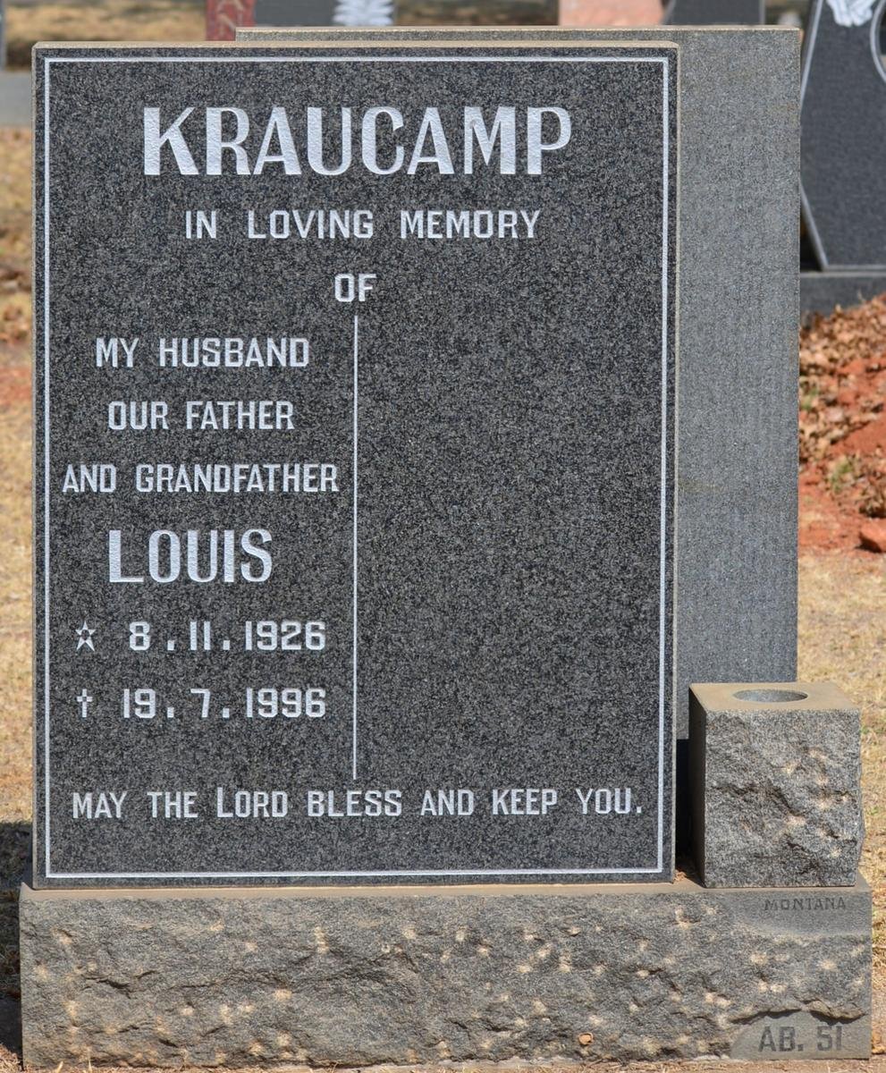 KRAUCAMP Louis 1926-1996